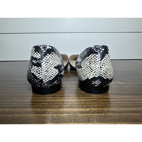 Marc Fisher Snakeskin‎ Animal Print Pointed Toe Flats Shoes Women's 7.5 - Picture 3 of 11